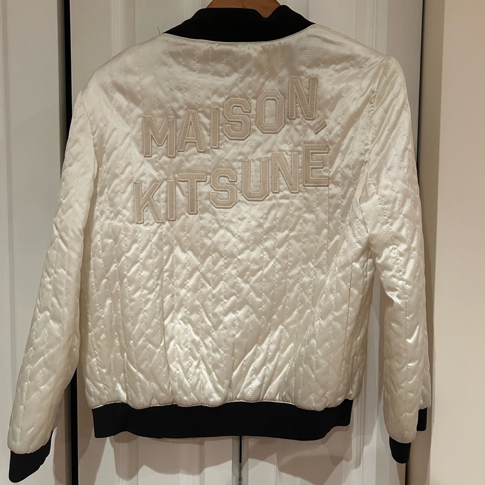 MAISON KITSUNÉ SILKY PADDED BOMBER JACKET